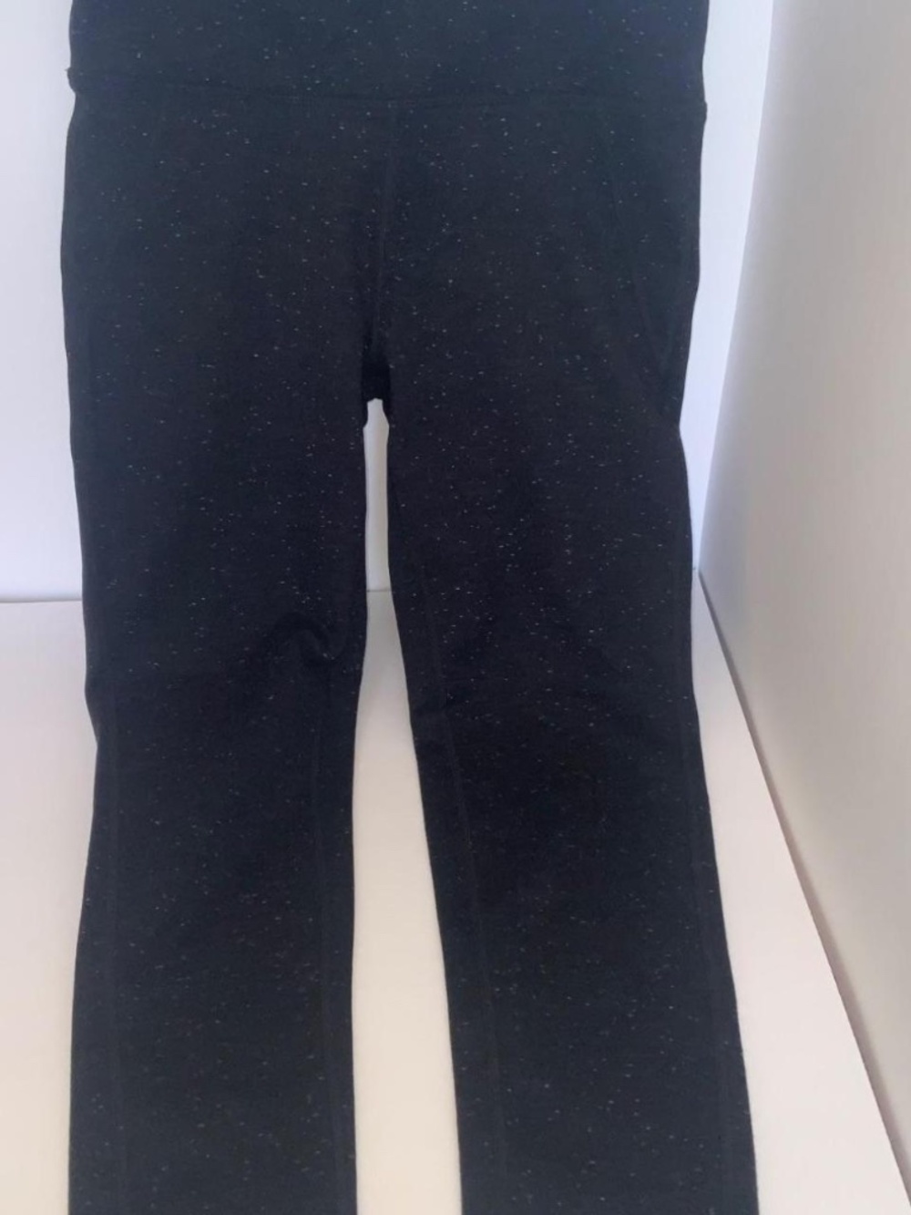 DKNY Sport High Waisted Leggings - Size:Small - Color:Black white speckled